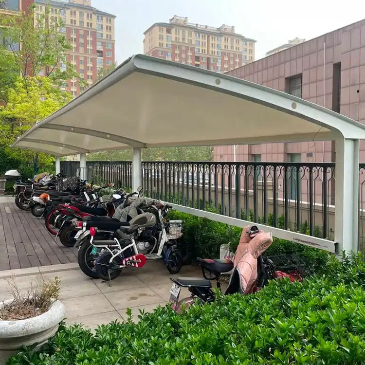 蒙城县膜结构电动车棚